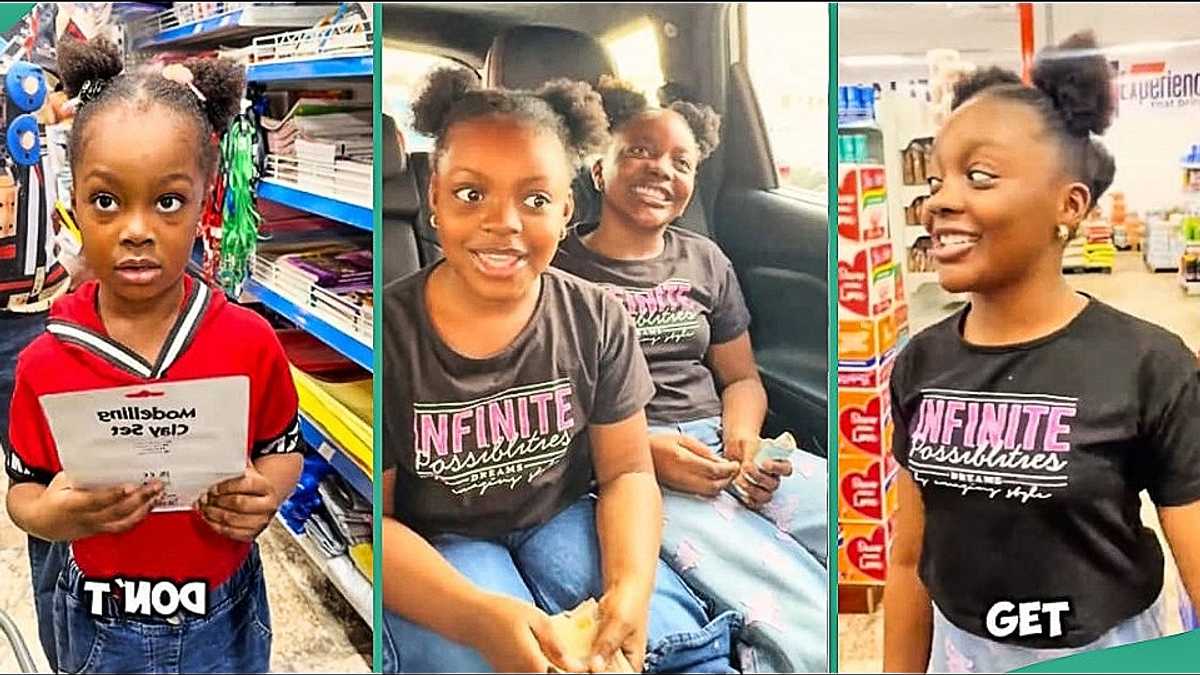 "Teaching Them How to Spend Money": Woman Gives Daughters N20k Each to Go Shopping, Video Trends