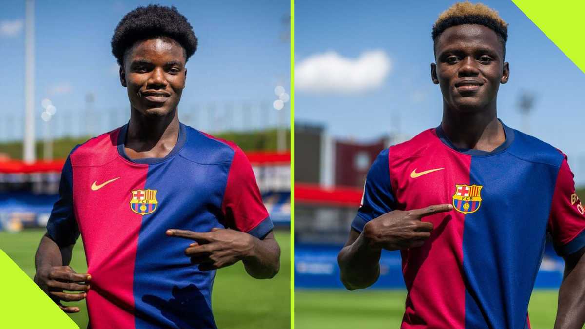 Big Win for Ghana As Teenagers Abdul Aziz Issah, David Oduro Train With Barcelona First Team