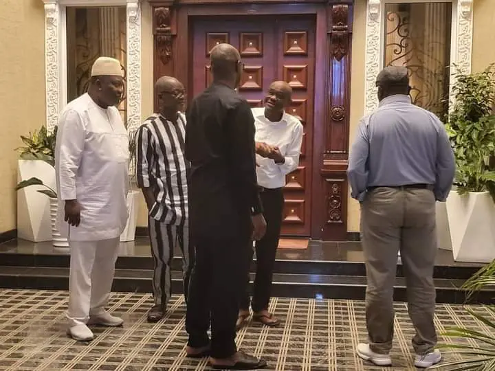 Damagum vs PDP Govs: Wike, Ortom, other G-5 members meet in Abuja [PHOTOS]