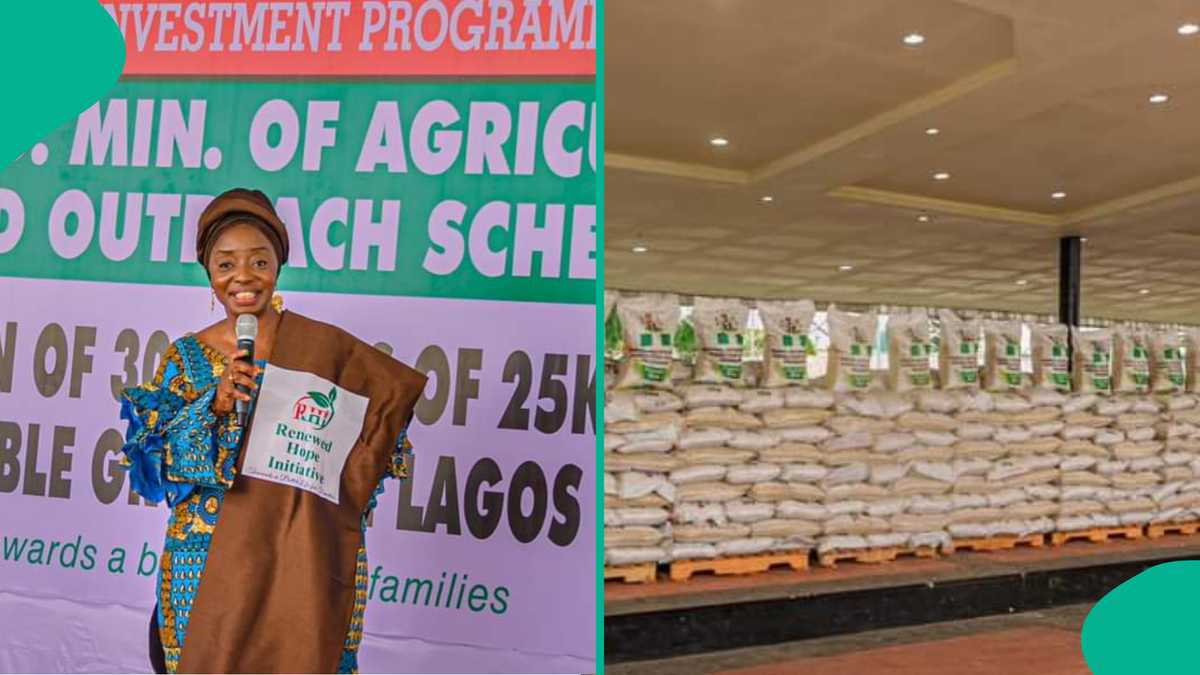 First Lady Begins Distribution of 3,000 Bags of 25kg Rice to Alleviate Economic Hardship