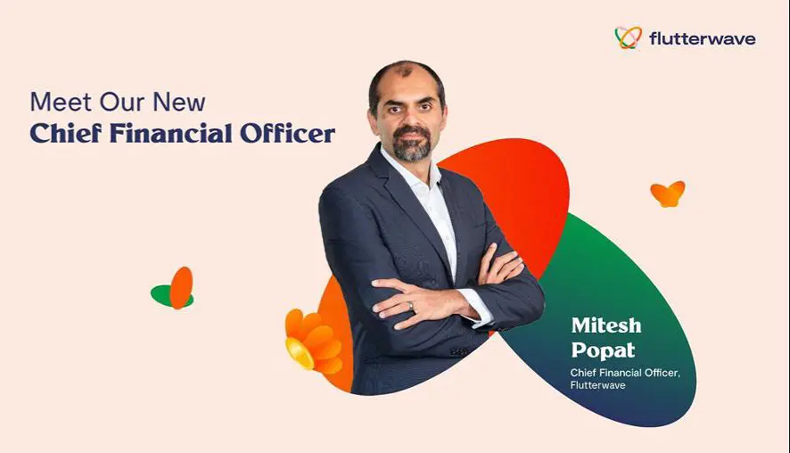 Flutterwave appoints Mitesh Popat as Chief Financial Officer