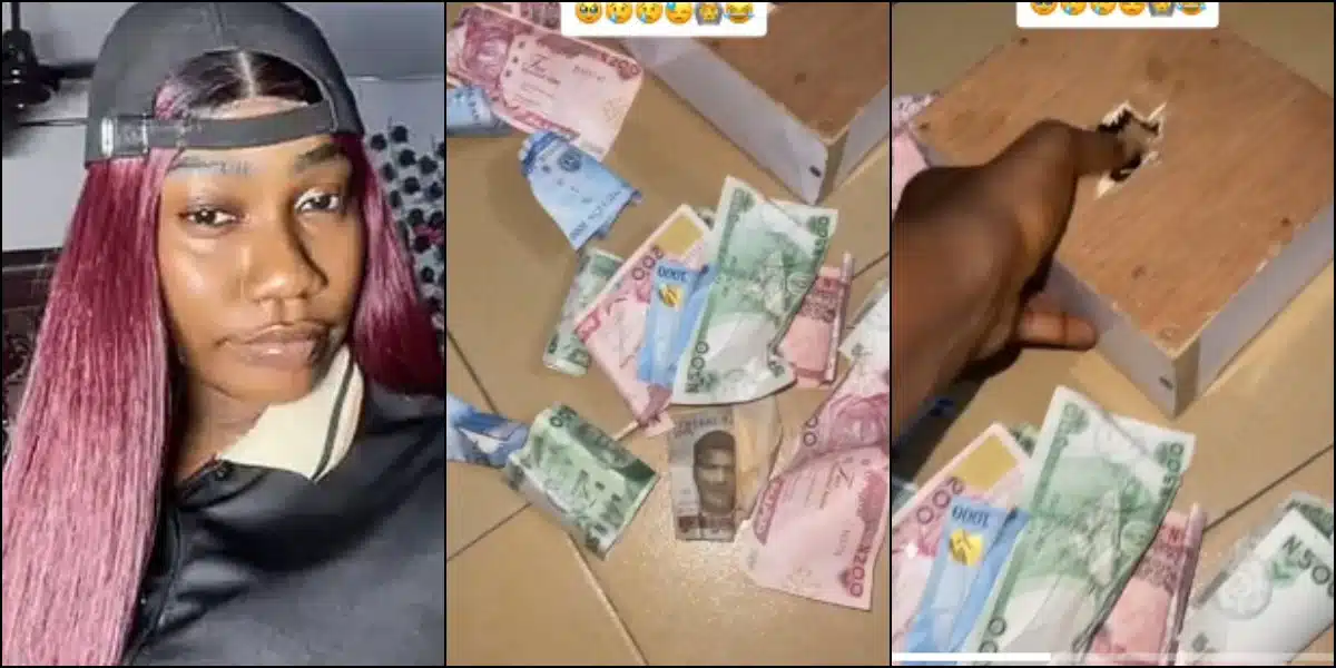 Lady laments after saving N10K daily for 1 year, only to see N6500 in piggybank