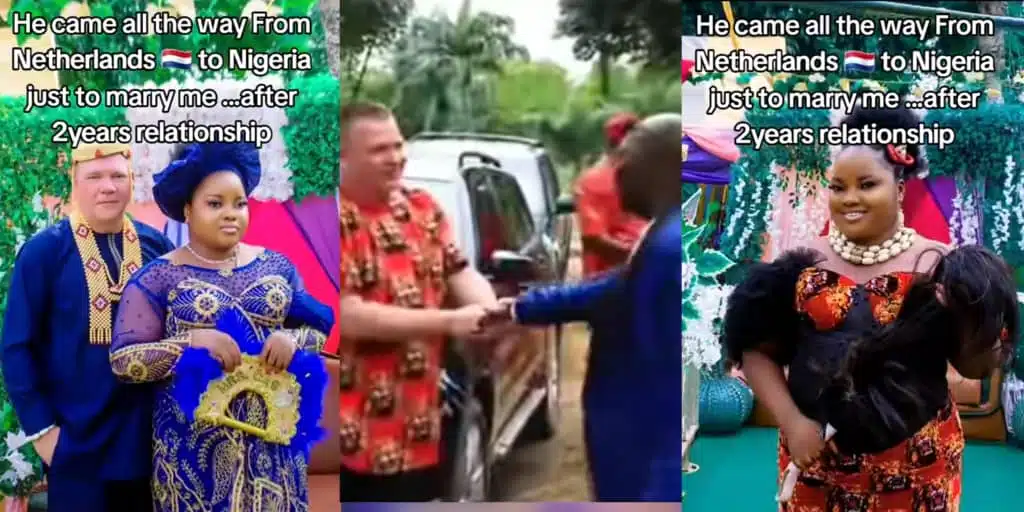 Man travels from Netherlands to marry Nigerian girlfriend after 2-year online romance