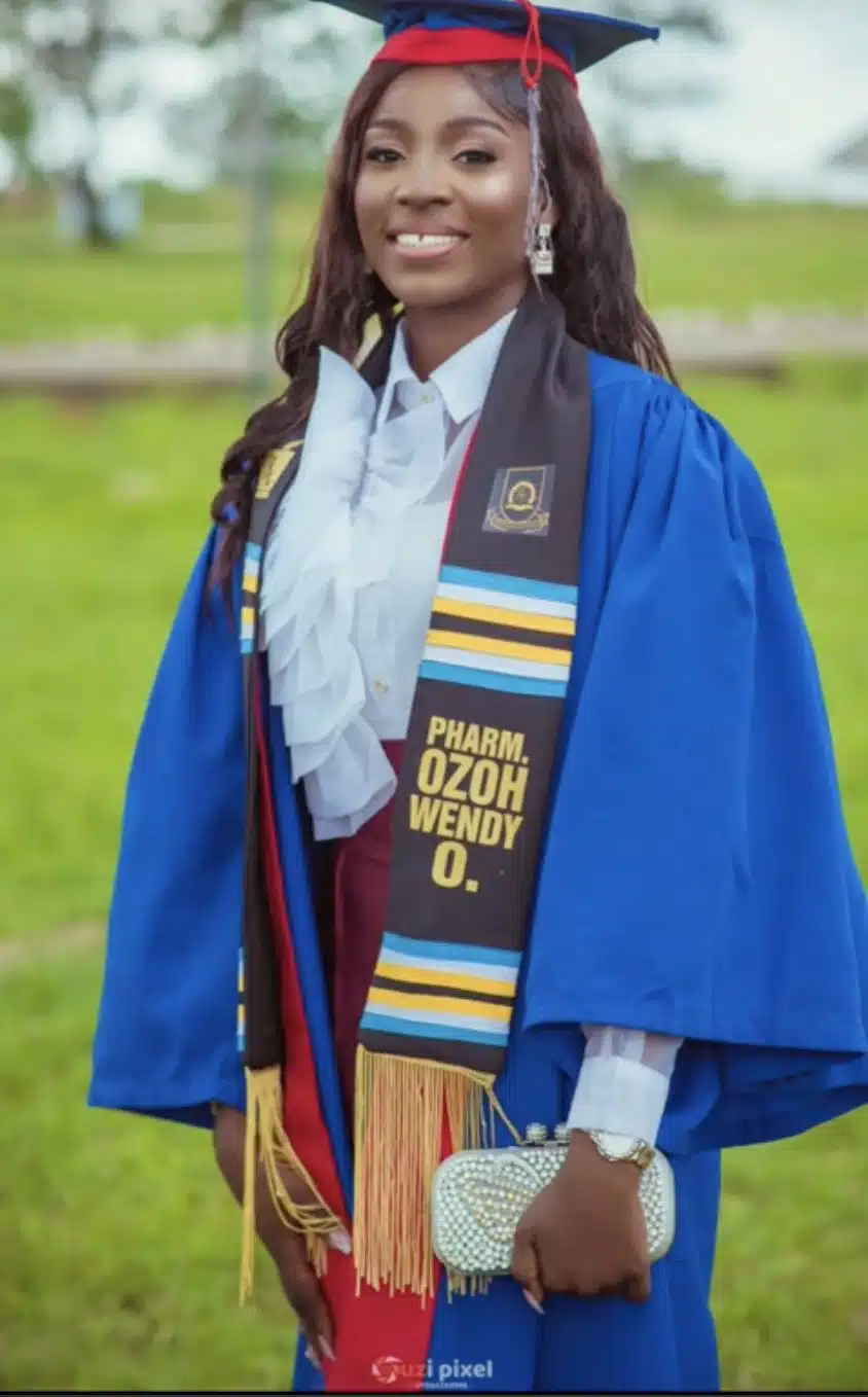 Ozoh Wendy COOU best graduating student with 4.93 CGPA