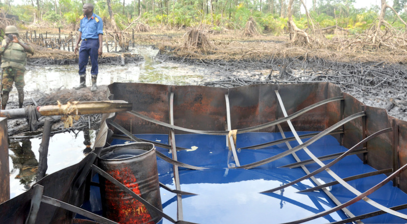 Navy dismantles massive 2 million litres per day refinery in Rivers