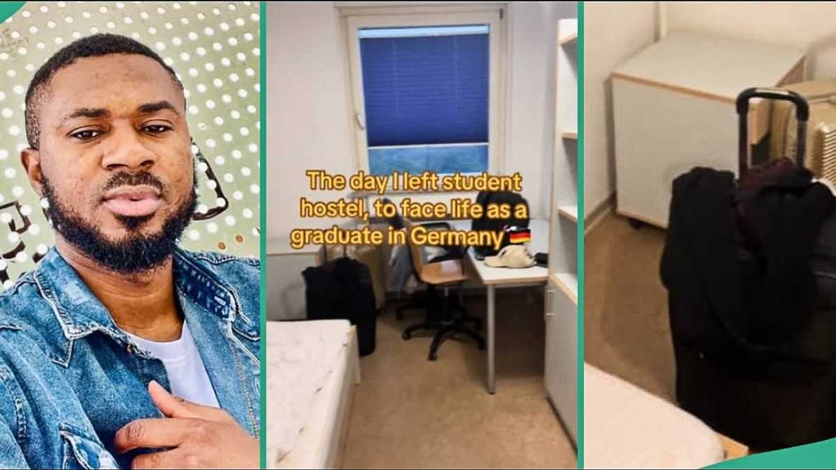 Nigerian Man in Germany Now Facing Life after Graduating from School and Leaving Student Hostel