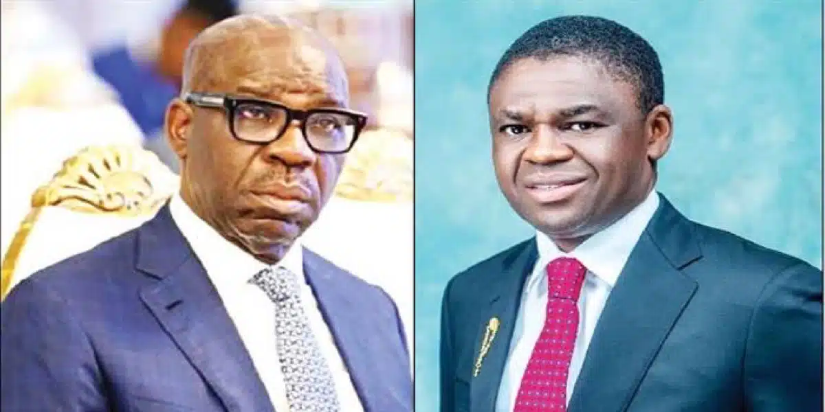 Obaseki uses security to block Shaibu’s attempt to return as deputy