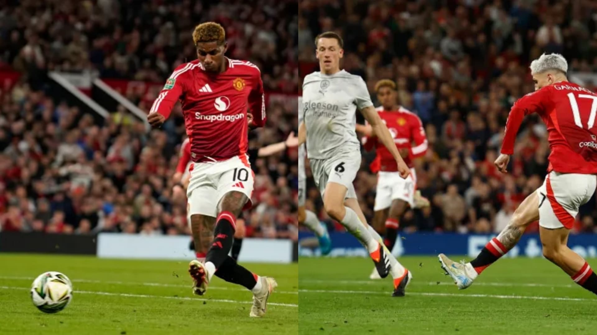 Rashford, Garnacho, Eriksen all net twice as United run riot on Barnsley