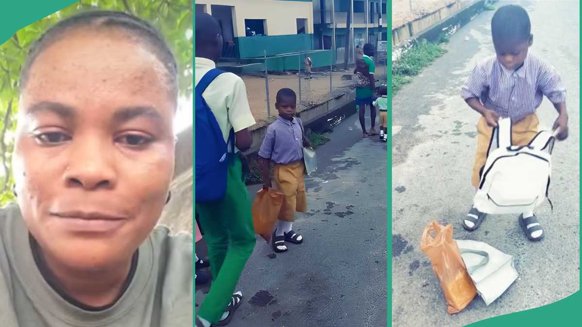 Video Shows Lovely Moment Man Gifted New Bag to Schoolboy Who Uses Nylon, Melts Hearts