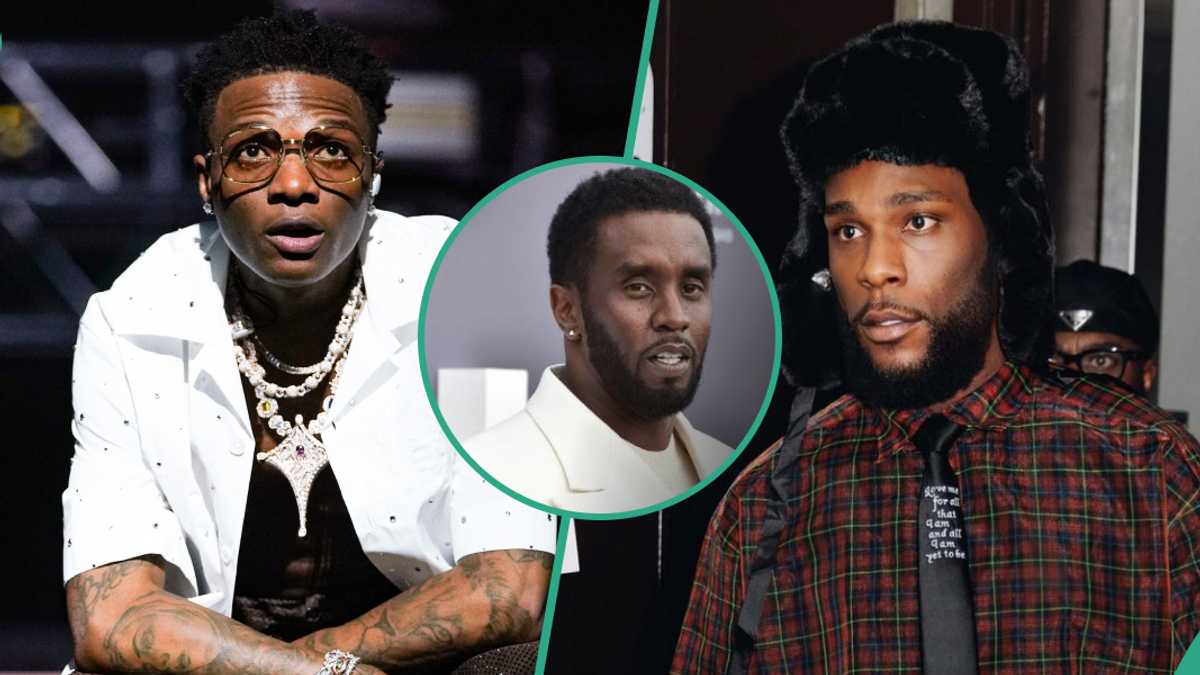 Video of Falz, Wizkid, Burna Boy Meeting Up With Diddy Trends After Rapper’s Arrest: “Omo E Go Far”