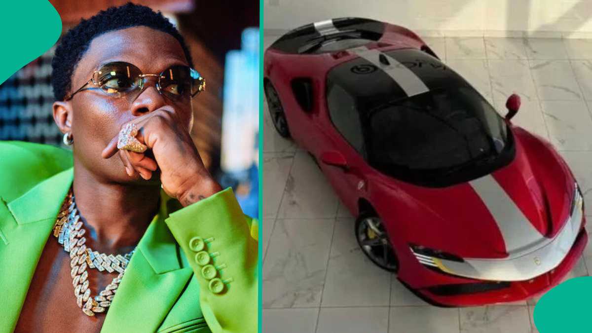 Wizkid Rented N1.5 Billion Ferrari? 30BG Fans Ask for Evidence As Car Dealer Addresses Rumours