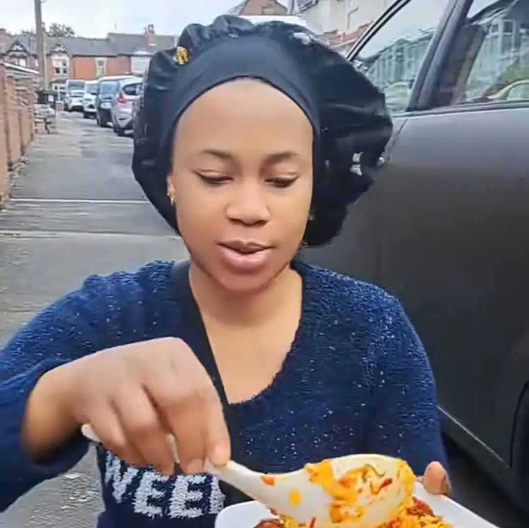 Nigerian woman sells swallow, banga rice for £10 per plate in the UK