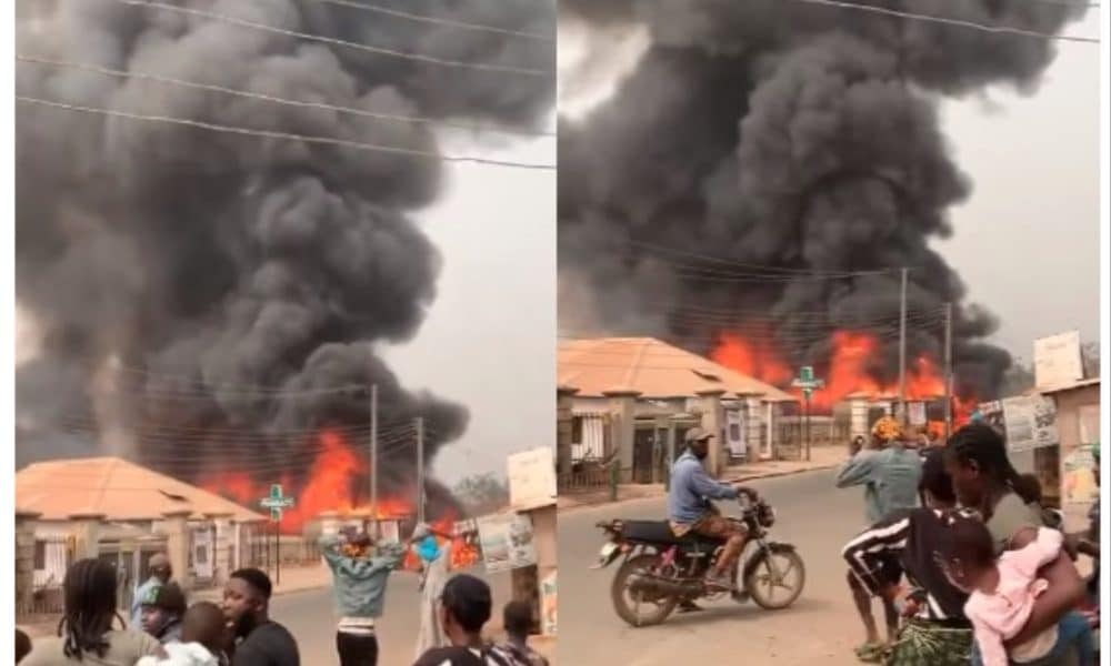 Fire Razes Ibadan Furniture Shop Weeks After Massive Explosion