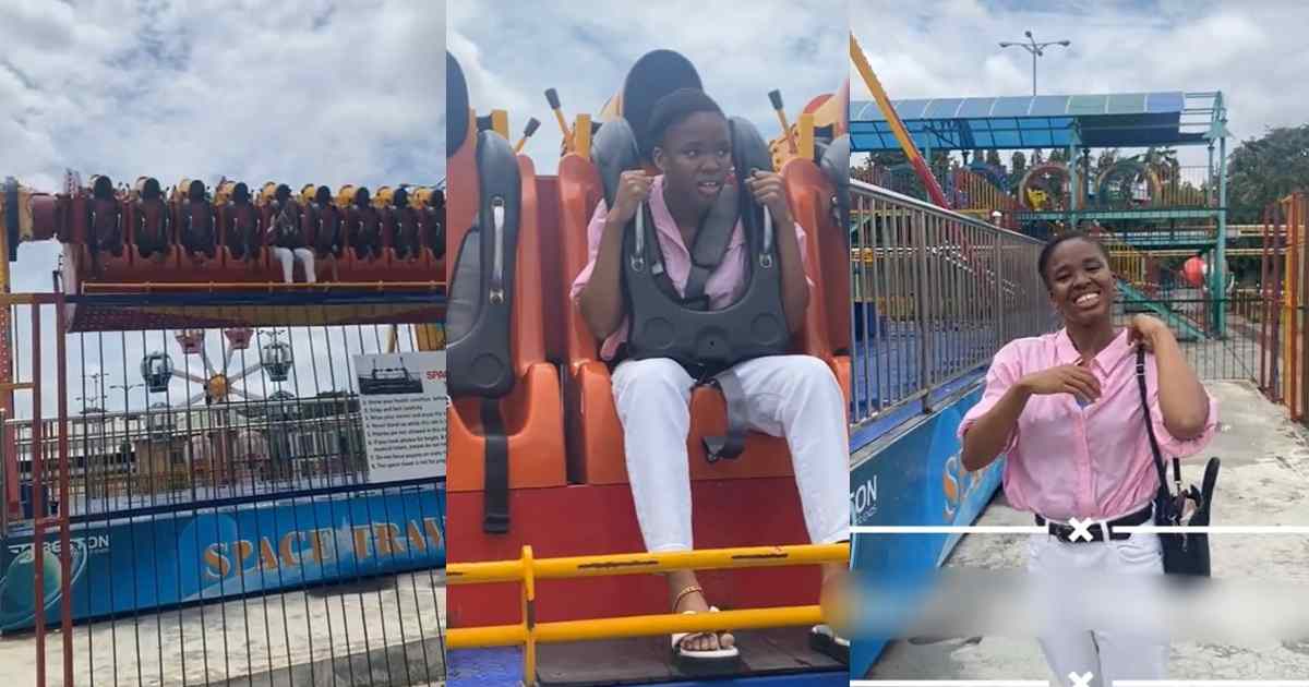 "Never tried this and never trying it" – Lady Shares Her Fr!ghtening Experience Before and After A Ride At Apapa Amusement Park (WATCH) 