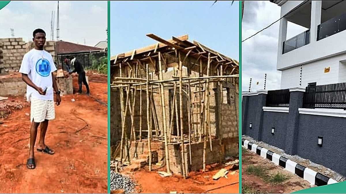 Nigerian Man's Magnificent Mansion Trends on TikTok as Netizens Congratulate Him