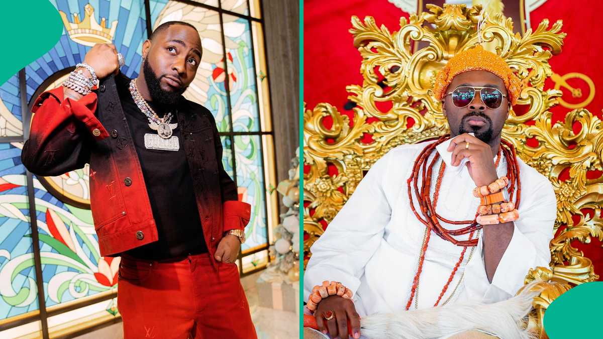 Davido Kneels Before Olu of Warri at Event, Shows Sign of Deep Respect: "He Is So Humble"