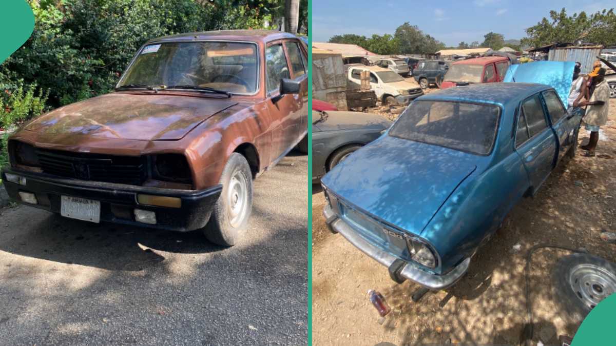 Man Picks Old-looking Peugeot 504 Car, Refurbishes it and Turns it Into Beautiful Ride