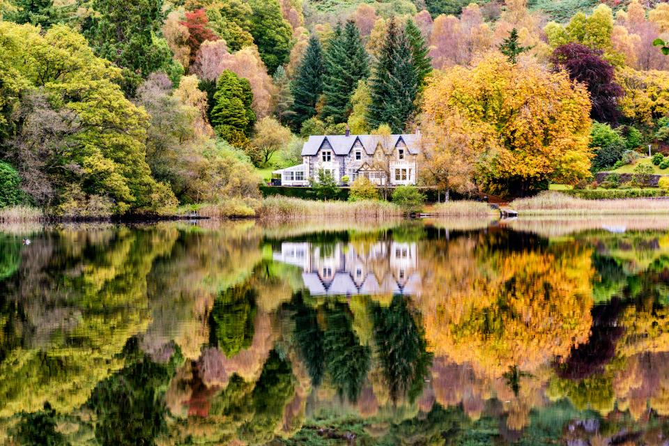 The "fairytale forest" overlooks one of the beautiful Scots waters near Loch Lomond