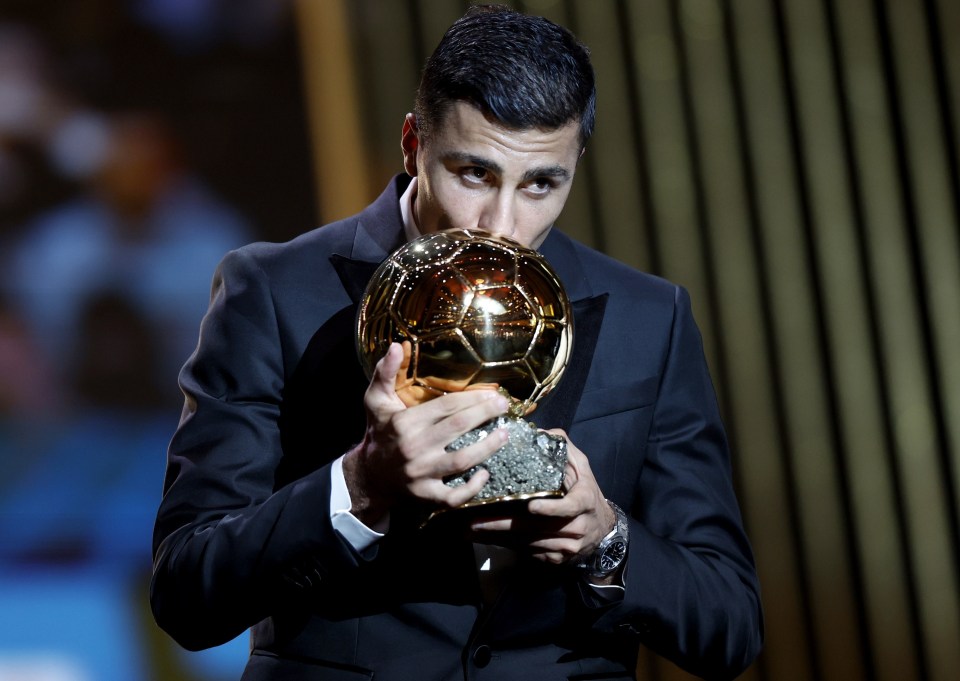 Haaland's team-mate Rodri won the Ballon d'Or on Monday night