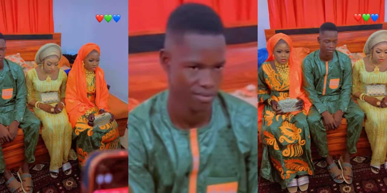 Young man goes viral after allegedly marrying three wives on the same day