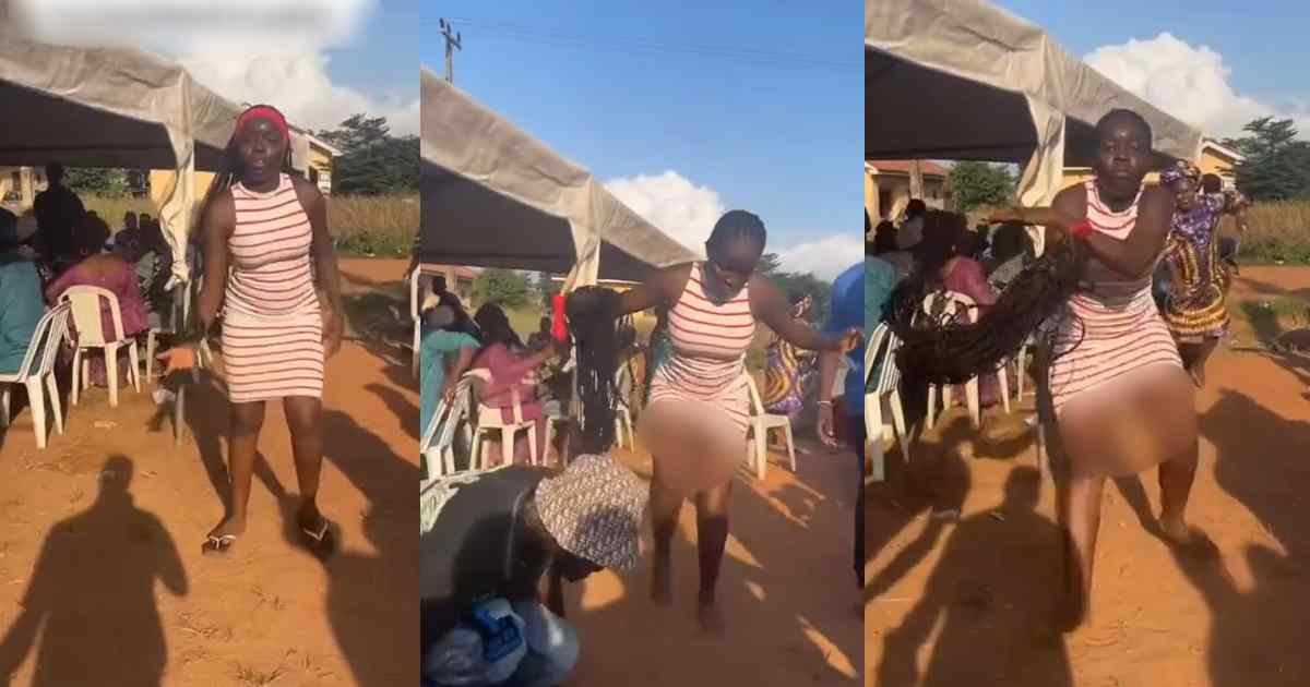 Nigerian lady embarra$$ed her boyfriend with an electrifying dance performance at his friend's party (WATCH)