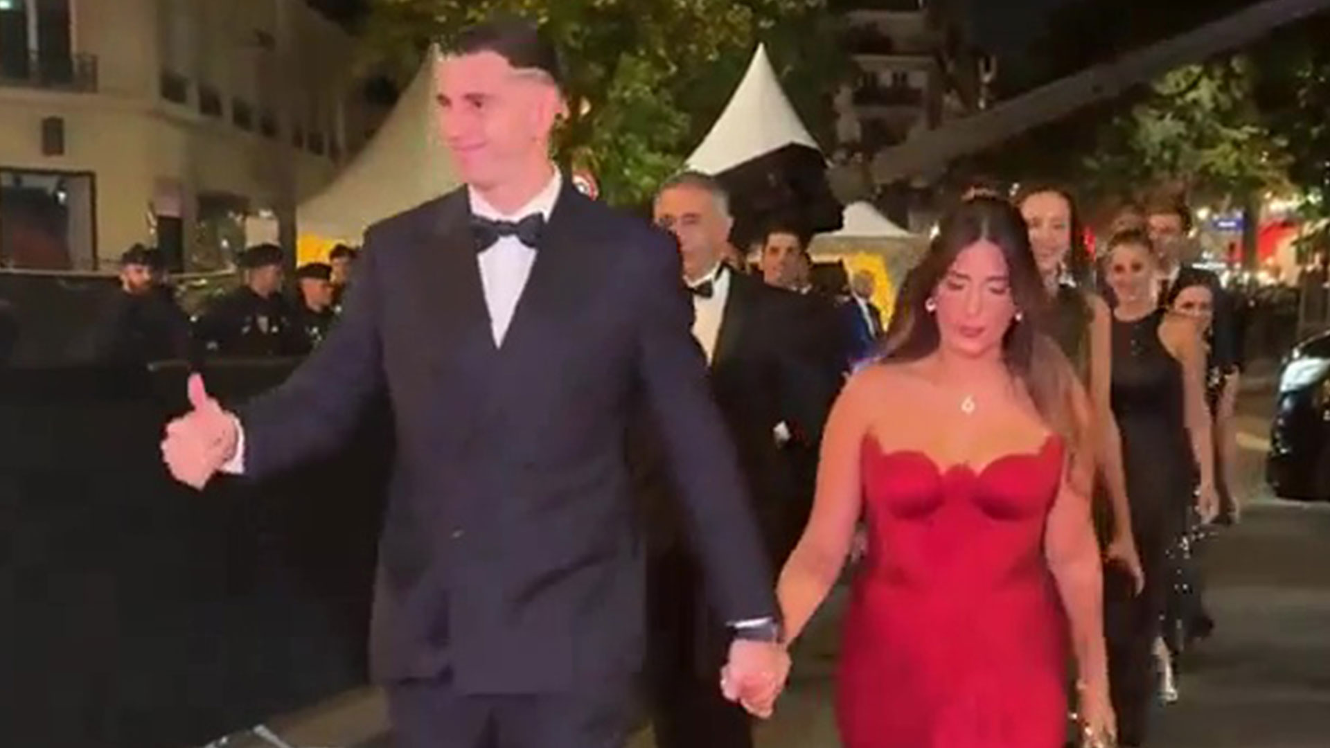 Emi Martinez and his stunning Wag are BOOED mercilessly at Ballon d'Or ceremony by France fans