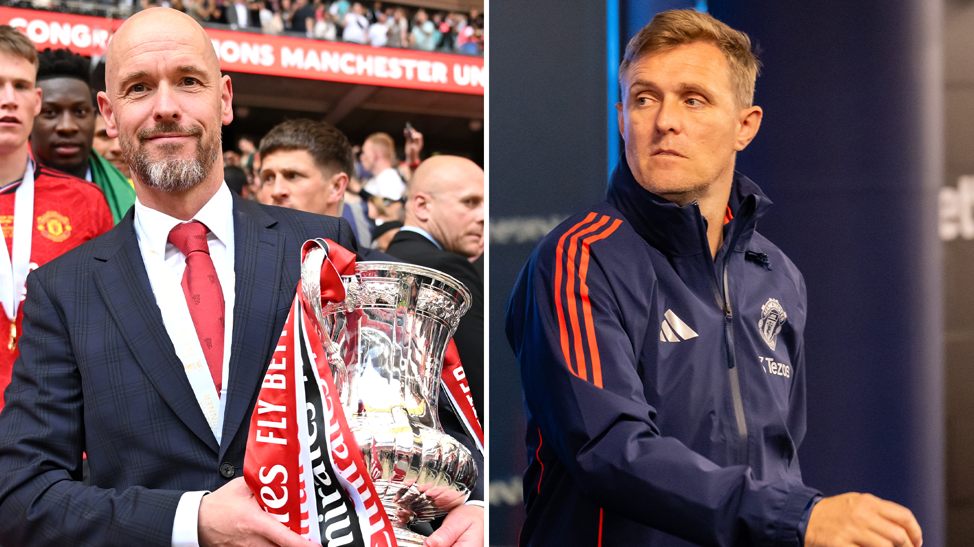 Ten Hag 'had to be talked out of kamikaze FA Cup final tactic by Darren Fletcher' which helped extend Man Utd stay