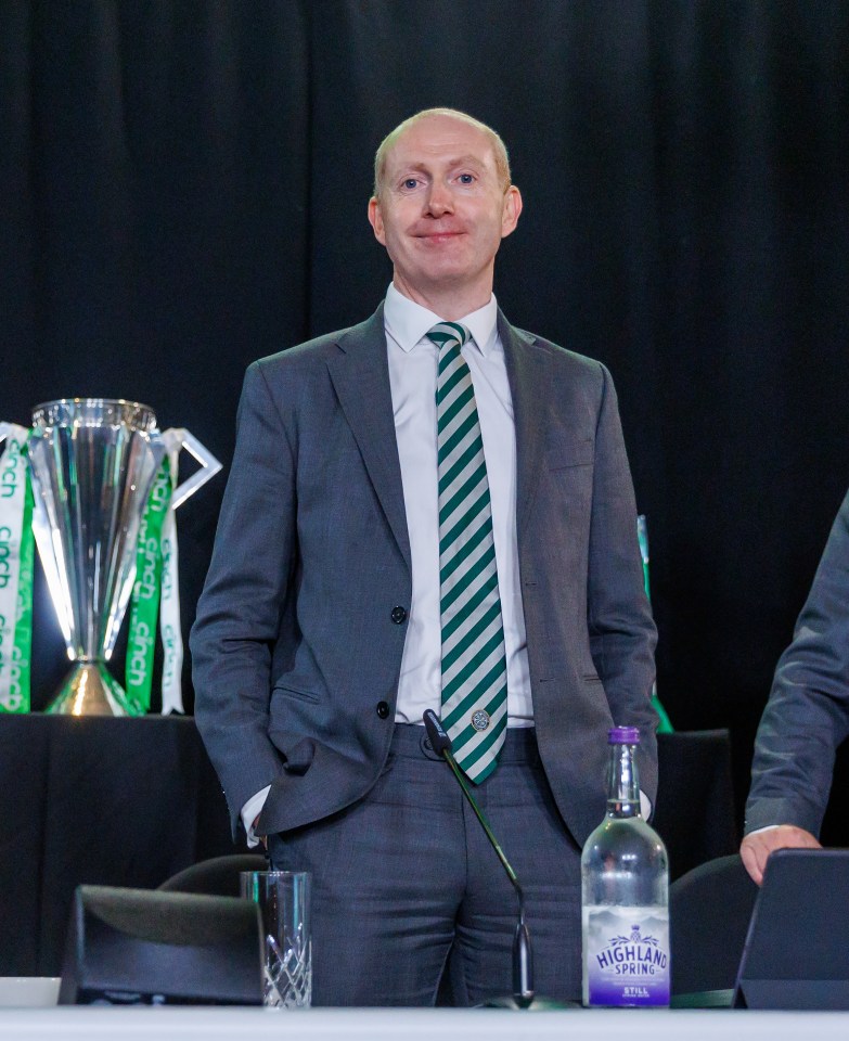 Michael Nicholson has a rosy financial picture to reflect on at Celtic