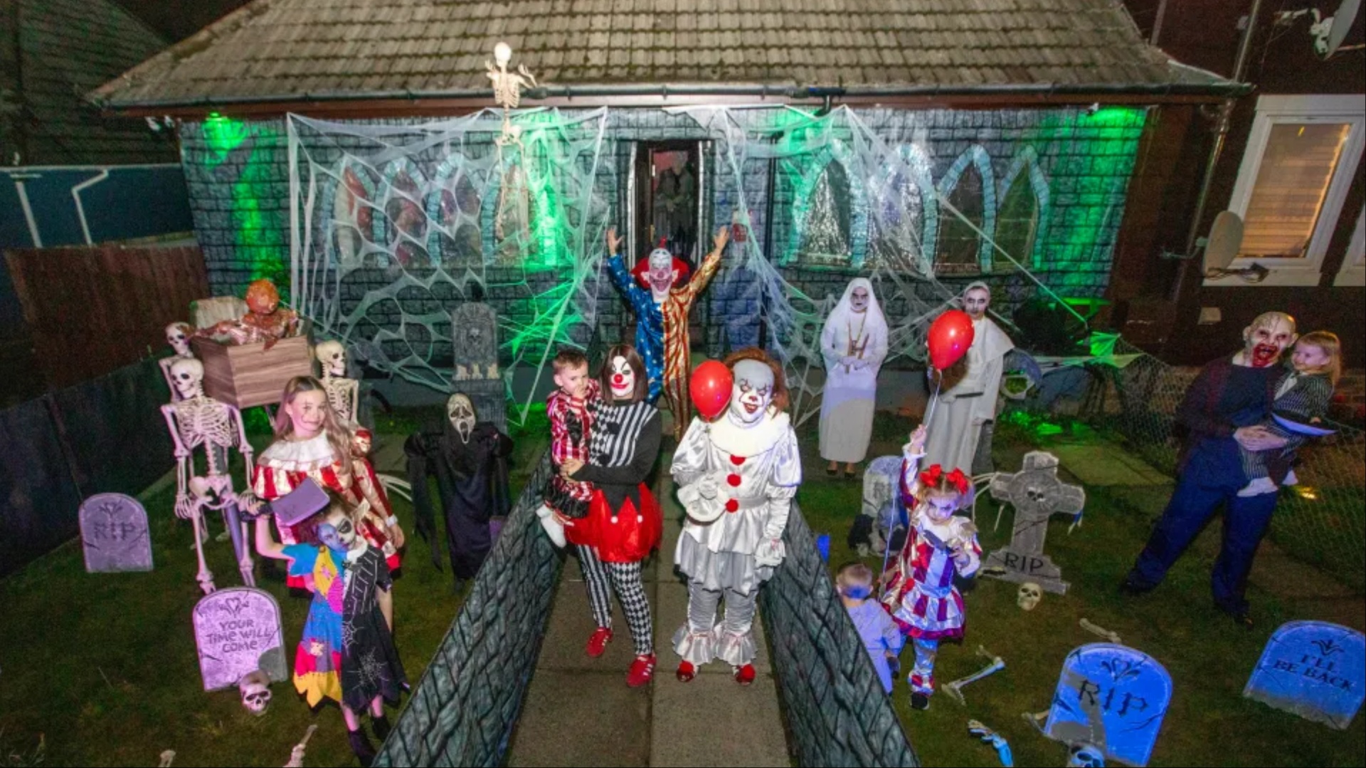 Hundreds come to visit our house of horrors every Halloween - but we'll never charge them