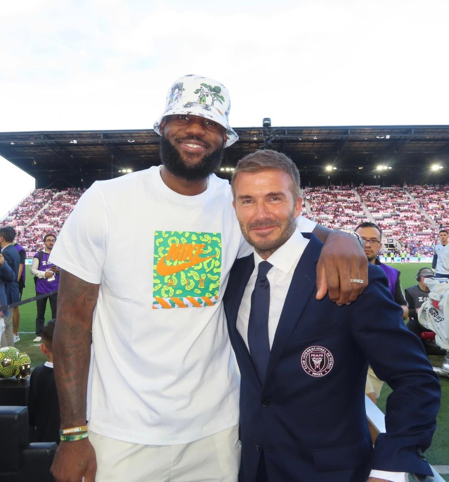 LeBron James was present for the Argentine's debut at the club