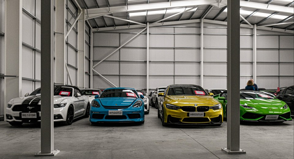 The criminal gang stole £6.5million worth of supercars