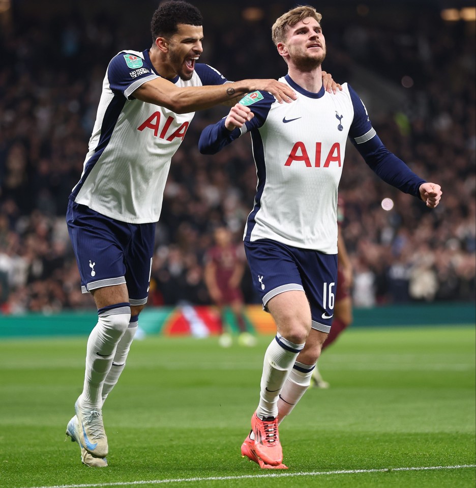 It is Werner's first goal of the season after a number of missed chances