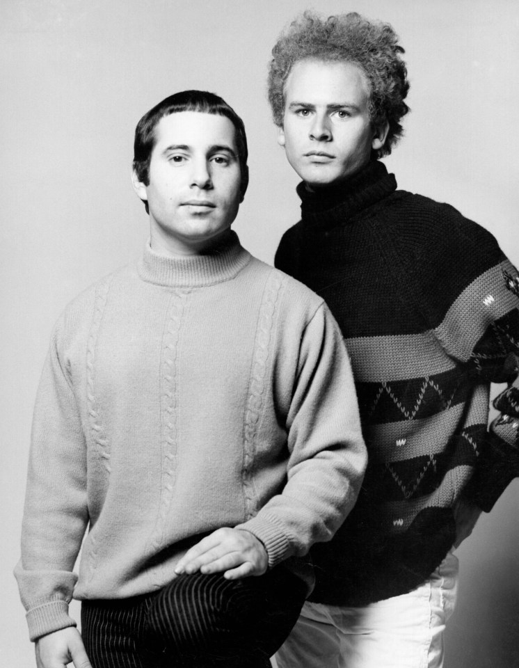 Art, right with Paul Simon in 1967