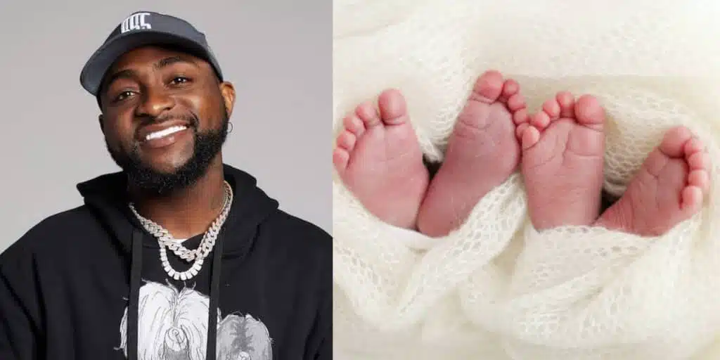 Davido announces his twins' first birthday 