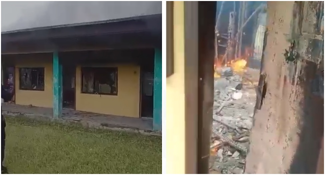 Eleme LG Secretariat Set Ablaze As Newly Elected Chairman Resumes Office In Rivers State