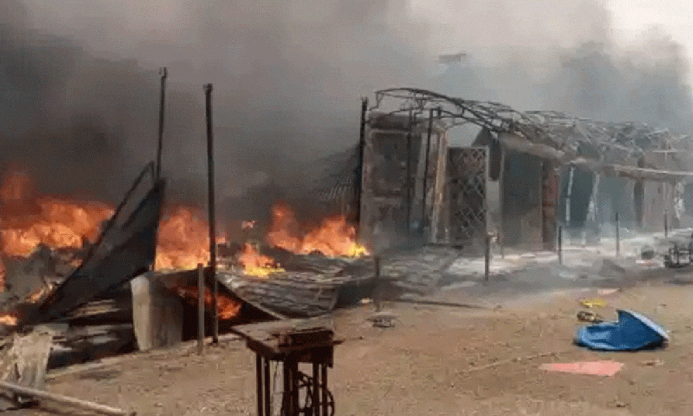 Fire Guts Popular Textile Market In Kano