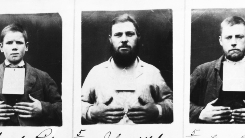 The pictures show some of the notorious prison's very first inmates