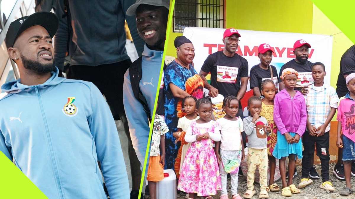 Ghana Striker Jordan Ayew Donates to Orphanage in Liberia Ahead of Sudan Clash