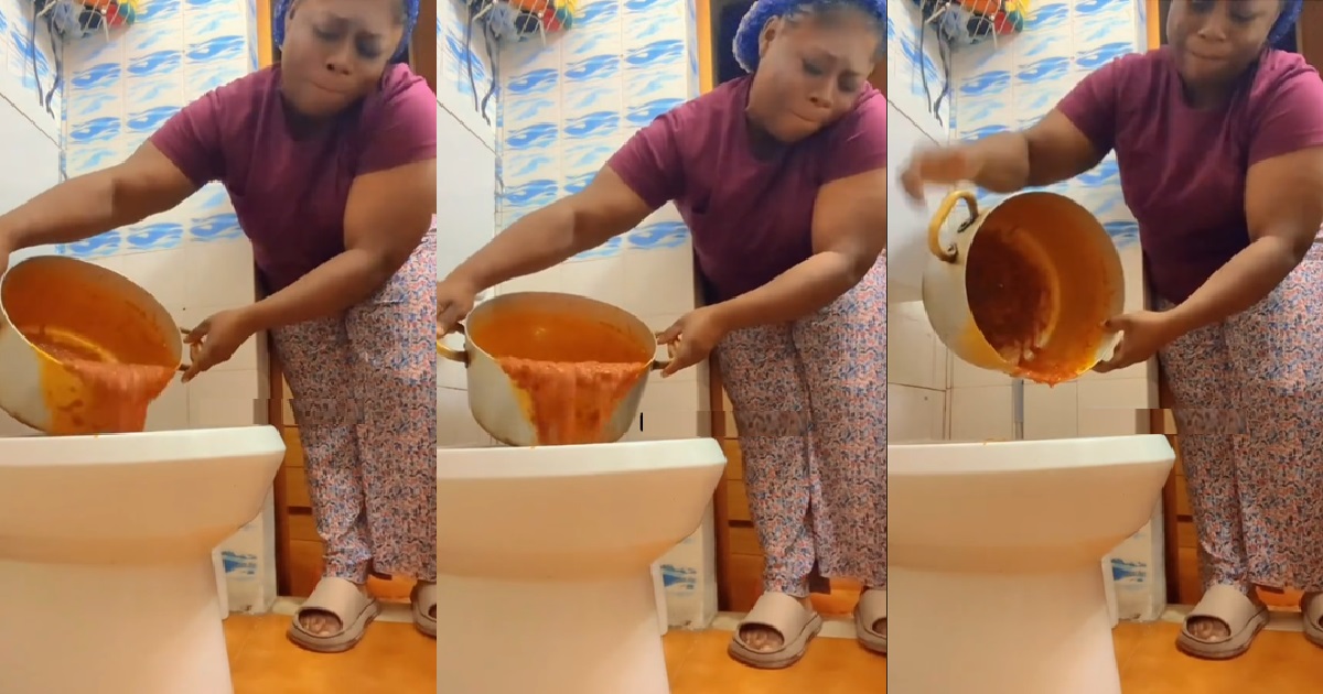 Lady shares how she disposed of freshly made soup because her guest added 'substance' to it (WATCH)