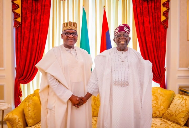 Dangote Predicts New Dollar To Naira Exchange Rate, Diesel Price As He Visits President Tinubu