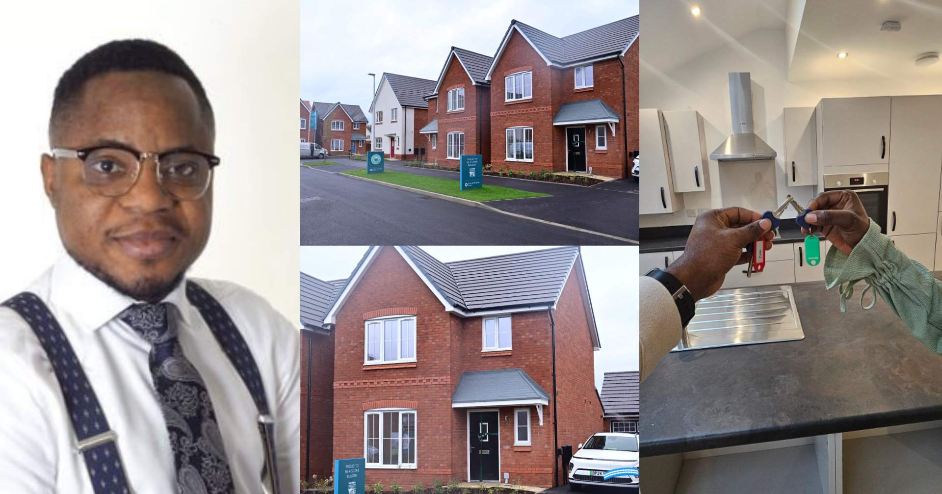 Man emotional as he achieves dream of owning house in UK 4 years after relocating