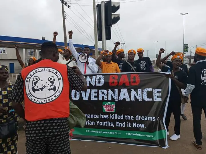 October 1 Hardship Protest: Ondo youth storm Akure streets, demand change in economy