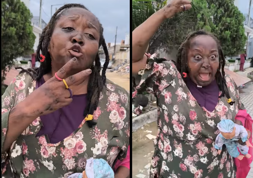 Popular Nollywood actress 'goes mad' to mark Nigeria @64 (video)