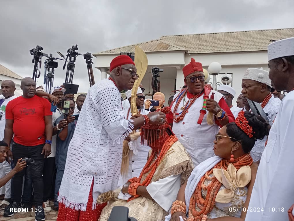 Prof. Azinge Crowned 14th Asagba Of Asaba, Promises Justice, Fairness For All