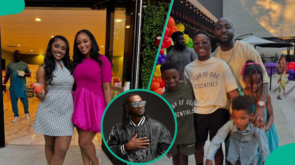 Rudeboy’s Ex-wife Anita Shares Photos With Davido, Chioma at Twins’ Birthday Party: “2 Twin Mums”