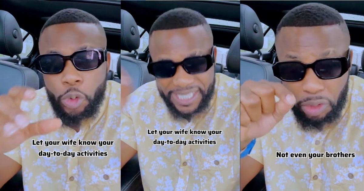 "Teach your wives your business in case something happens tomorrow" – Man advises married men (VIDEO)