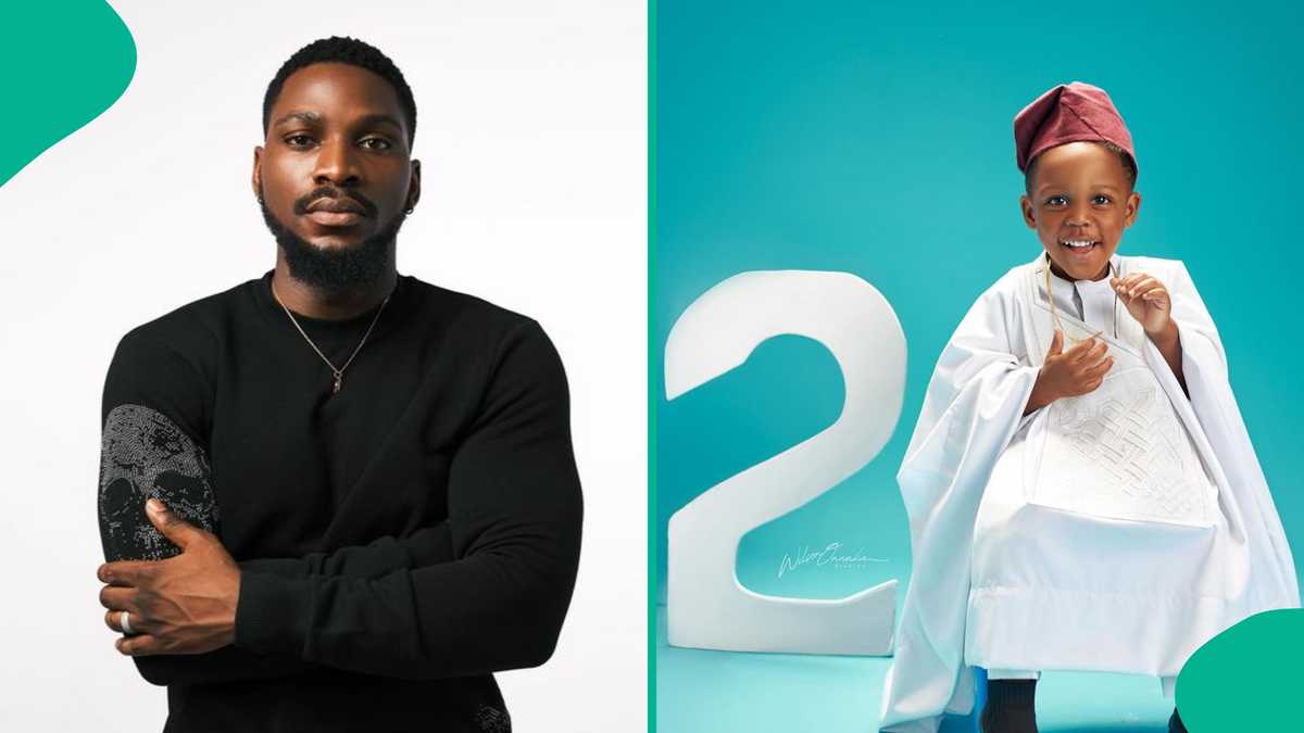 Tobi Bakre Expresses 'Fear' as His Son Points Out Man's Big Stomach: "He Thinks You Are Superhero"