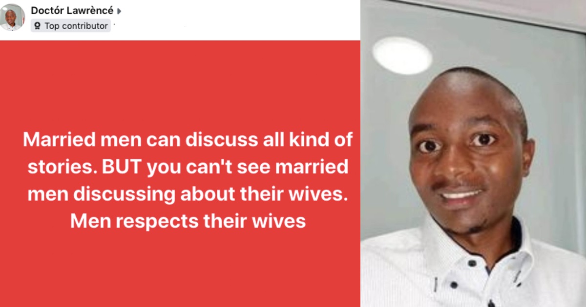 "You will never see a married man talk about his wife to other men because he respects her" – Man (VIDEO)