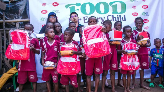 itel Nigeria, Lagos Food Bank celebrate World Food Day with students at Mawumadoka less privileged school, home