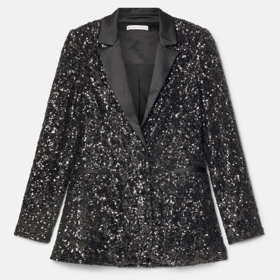 It is nearly identical to a £437 blazer from Alice + Olivia which costs £368 more